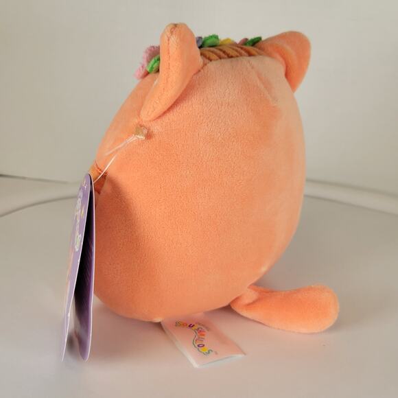 Squishmallows Gigi Cat Plush 5" Orange Flower Crown Kellytoy Jazwares Stuffie - Picture 13 of 14